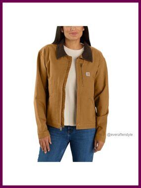 Rugged Flex Stretch Twill Detroit Utility Jacket Corduroy Collar Relaxed Fit